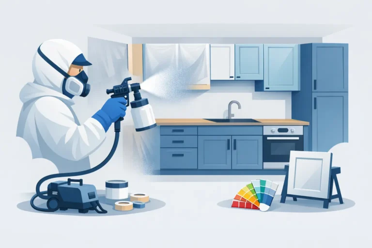 Spray Painting Kitchen Units Properly