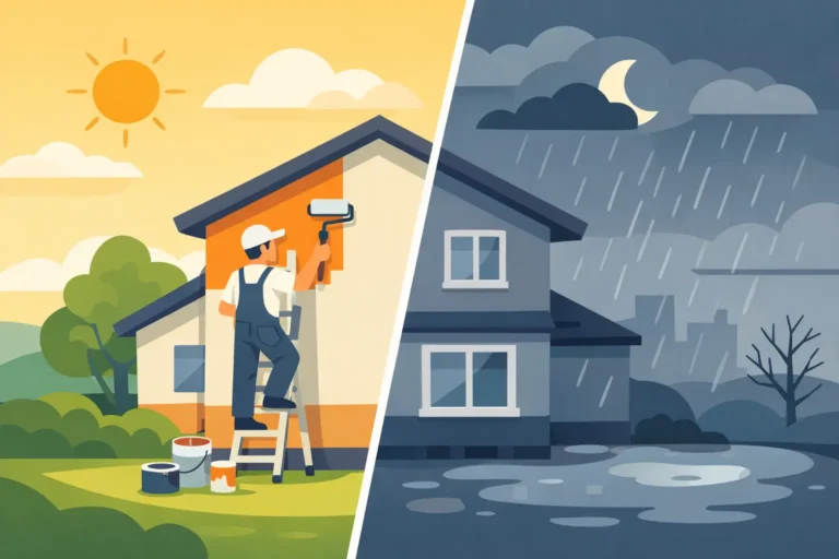 When Should Exterior Walls Be Painted in the UK?